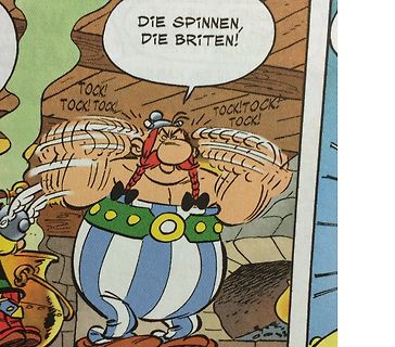 Comic-Ausschnitt mit Sprechblase