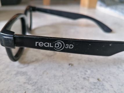 Brille mit RealD 3D Aufdruck
