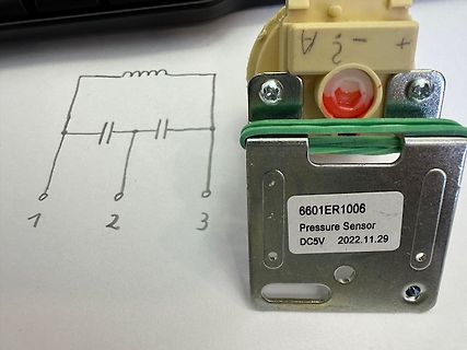 Drucksensor und handgezeichneter Schaltplan
