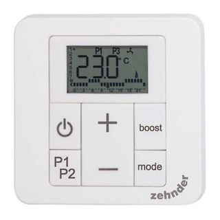 Zehnder Thermostat Bedienpanel