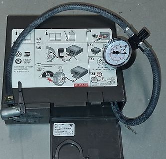 Elektrische Luftpumpe mit Manometer