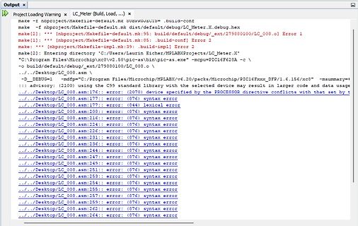 Compiler-Fehlermeldungen in einer Entwicklungsumgebung