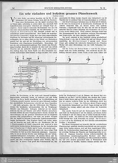 Buchseite mit Text und Diagramm über Planetenachsen