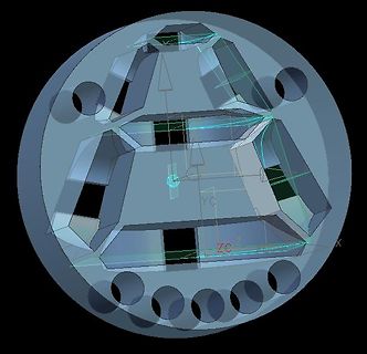 CAD-Modell einer mechanischen Komponente