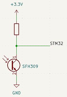 Schaltplan mit SFH309 und STM32