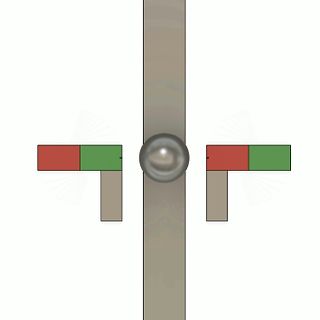 3D-Animation einer Kugel in einer Führung