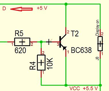 Schaltplan eines Transistor-Schalters