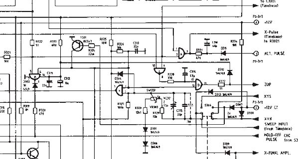 Schaltplan eines elektronischen Geräts