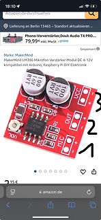 LM386 Mikrofon Verstärker Modul