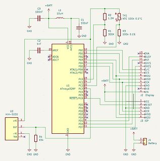 Schaltplan mit ATmega328P Mikrocontroller