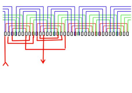 Schematische Darstellung einer Verdrahtung oder Schaltung