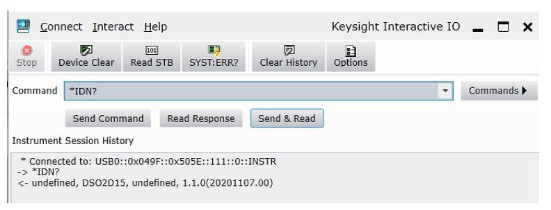 Keysight Interactive IO Software Interface