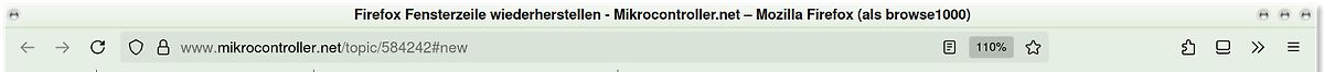 Browser-Fensterzeile von mikrocontroller.net