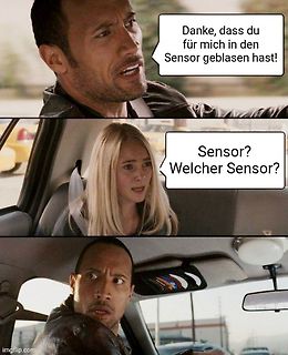 Meme mit Dwayne Johnson und einer Frau