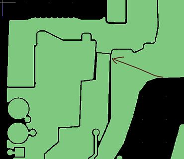 Ausschnitt eines Leiterplatten-Layouts