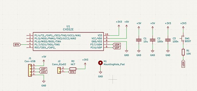 Schaltplan eines Mikrocontroller-Boards