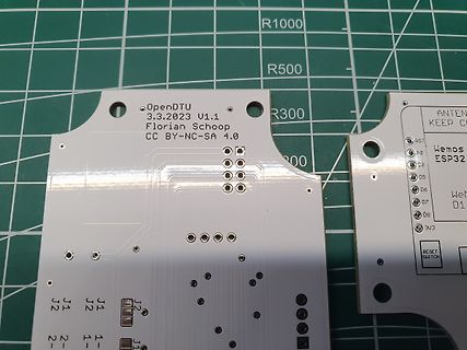 Leiterplatten-Bestückungsdruck von OpenDTU