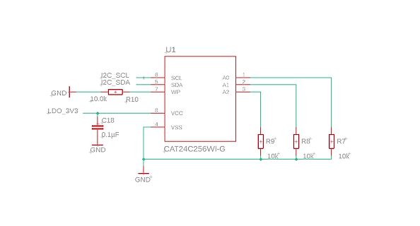 Schaltplan eines EEPROM-Bausteins