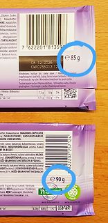 Verpackung von Schokolade