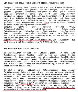 Text über das didaktische Konzept eines 1-Bit-Prozessors