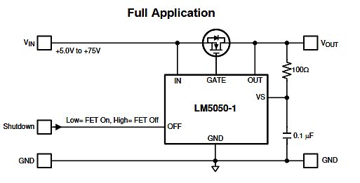 Schaltplan mit LM5050-1 Controller