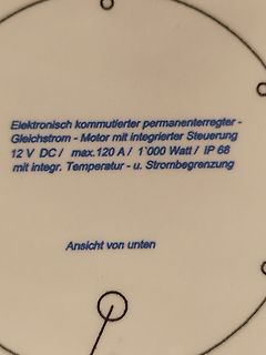 Aufdruck auf einem Gehäuse oder Bauteil