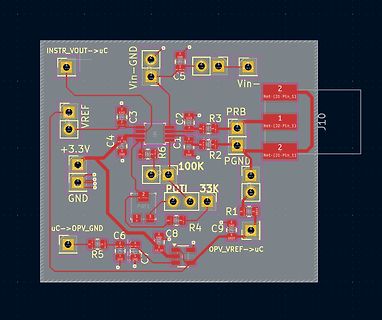 CAD-Ansicht eines Leiterplatten-Layouts
