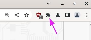 Ausschnitt einer Browser-Symbolleiste