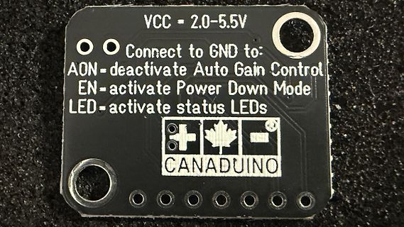 Beschriftung einer Canaduino Leiterplatte