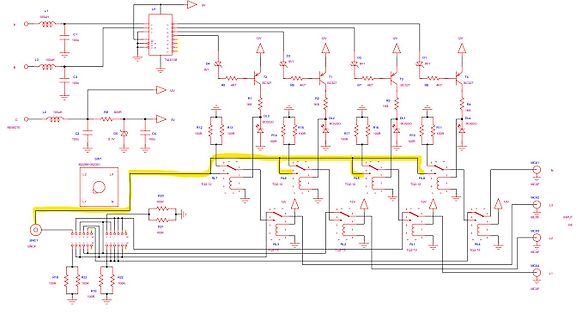 Schaltplan mit Transistoren, Relais und Mikrocontroller