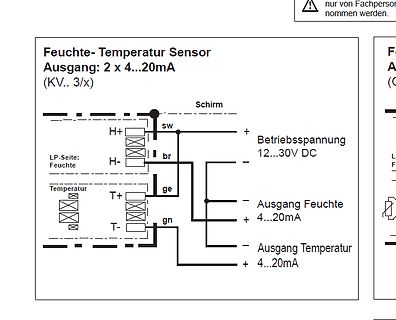 Schaltplan eines Feuchte-Temperatur Sensors