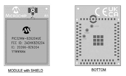 PCB-Layout eines Microchip Moduls