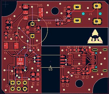 Leiterplatten-Layout einer Platine