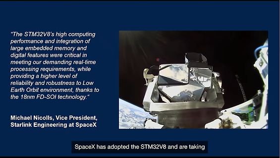 Zitat von Michael Nicolls über STM32V8 bei SpaceX