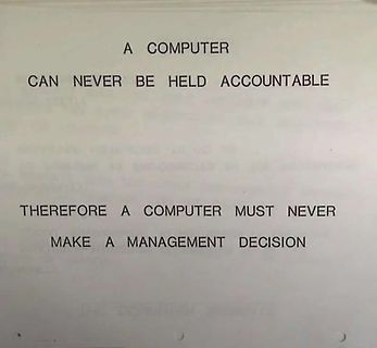 Text-Meme über Computer und Management-Entscheidungen
