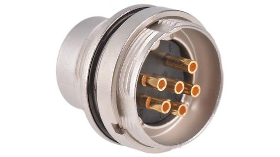 Rundsteckverbinder mit vier Pins