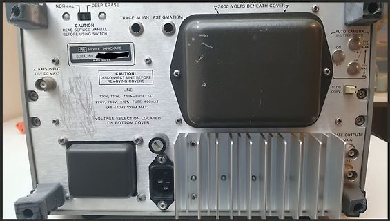 Rückseite eines Hewlett Packard Geräts