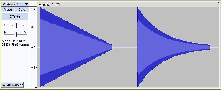 Audiospur in einer Audio-Software