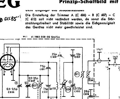 Schaltplan mit Bauteilhinweisen