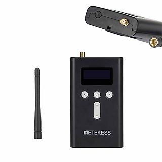 Retekess Funkempfänger mit Antenne und Detailansicht