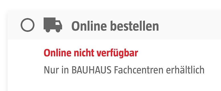 Website-Hinweis zur Verfügbarkeit