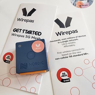 Wirepas 5G Mesh Modul und Informationsmaterial