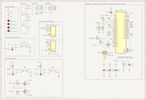 Schaltplan eines ESP32-S3 Mikrocontroller-Boards