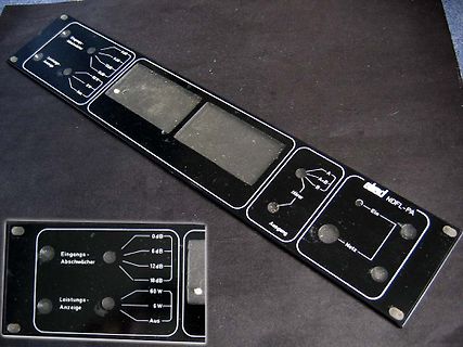 Bedienfeld eines Audio-Verstärkers