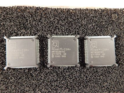 Drei PCnet ISA+ AM79C961KC Chips