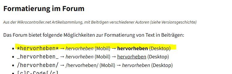 Anleitung zur Textformatierung in einem Forum
