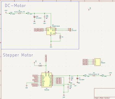 Schaltplan für DC-Motor und Stepper Motor Treiber