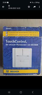 Verpackung eines Becker TouchControl Wandsenders