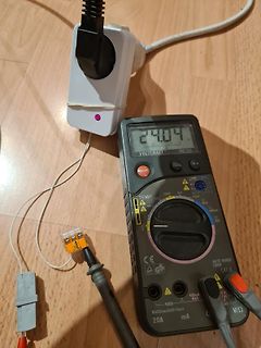 Multimeter Messung einer Spannung