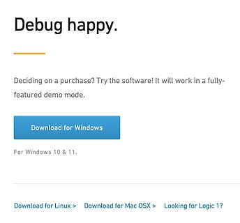 Website Download-Bereich Software